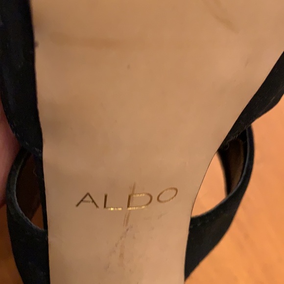 ALDO BLACK SUEDE STILETTO HEELS - Picture 7 of 11